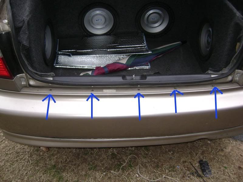 How to remove rear bumper honda civic 2006